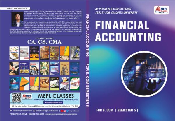 B.COM - SEMESTER 5 - FINANCIAL ACCOUNTING STUDY MAT cover