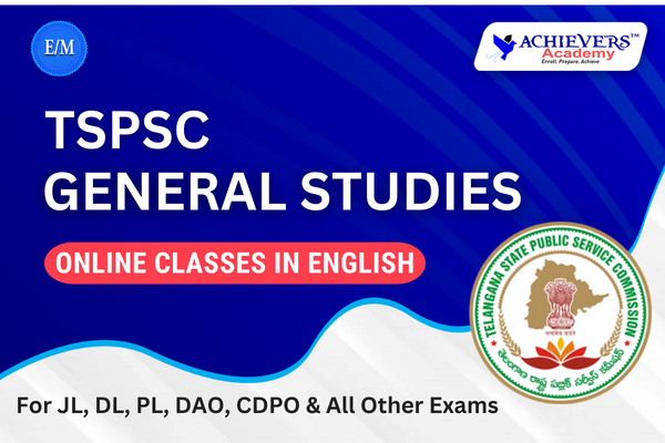 TSPSC General Studies Online Coaching Classes in English cover