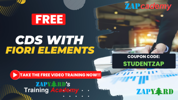 FREE - CDS with Fiori Elements Using SAP WebIDE cover