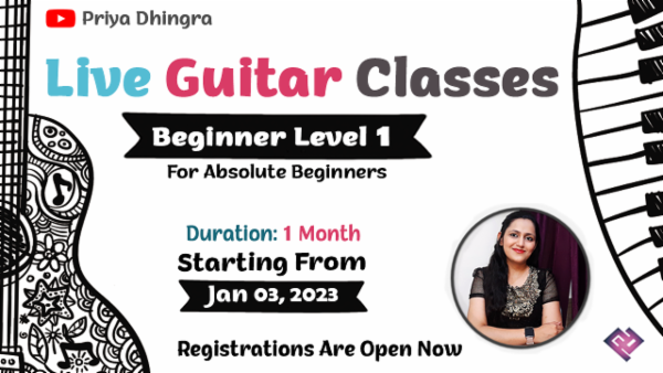 JANUARY 2023- LIVE GUITAR CLASSES- Pre-bookings open cover