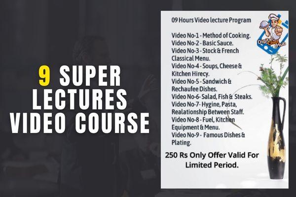09 Super Lectures Video Course for Chefs cover