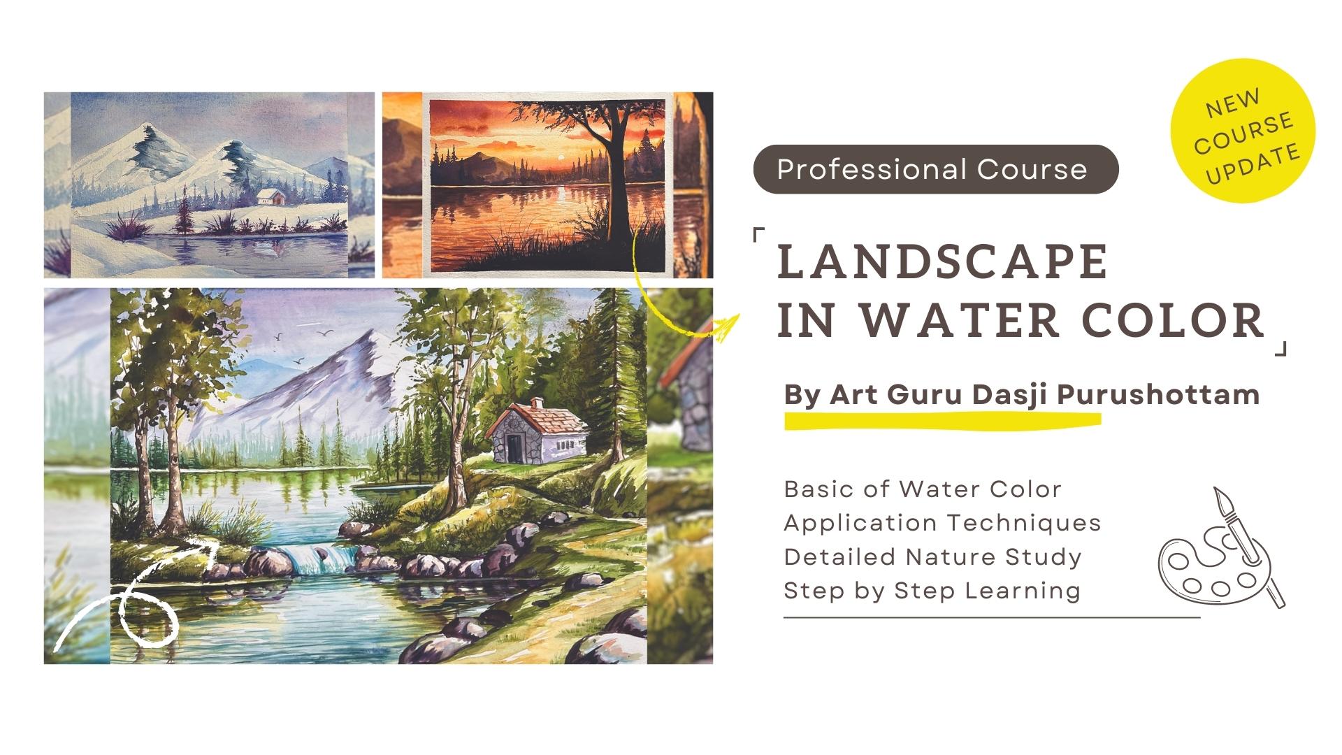 Professional Landscape Course in Water Color cover