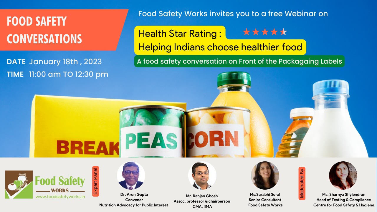 Food Safety Conversation: Health Star Rating | Helping Indians choose Healthier Foods cover