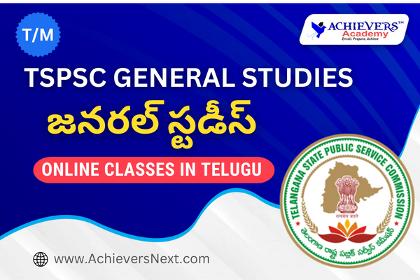 TSPSC General Studies Online Classes in Telugu cover