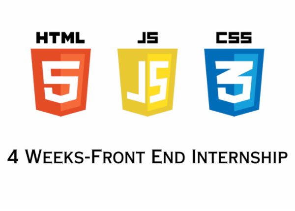 4-weeks - Front-End Developer Internship cover