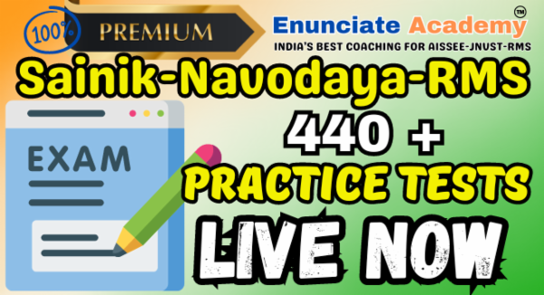 Mastering Sainik, Navodaya, and RMS Entrance Exams: A Complete Manual for OMR-Based Offline Test Prep with Enunciate Academy course preview