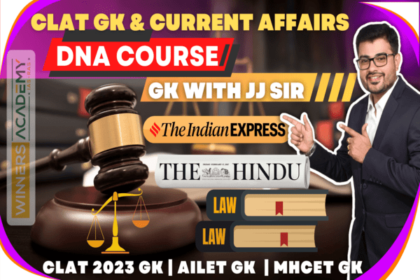 CLAT 2023 GK, DAILY NEWS ANALYSIS & Current Affair Course cover