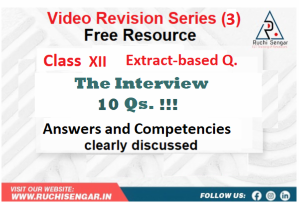 Video Revision Series (3): Extract-based (The Interview) XII cover