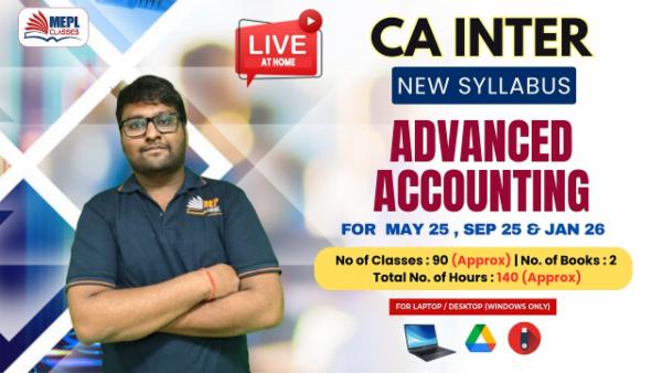CA INTER (NEW) - ACCOUNTING - LIVE AT HOME BATCH - FOR LAPTOP/DESKTOP (WINDOWS ONLY) cover