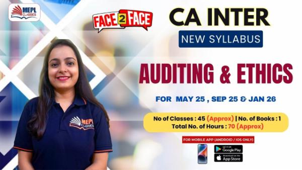 CA INTER (NEW) - AUDIT - FACE TO FACE BATCH - FOR MOBILE APP (ANDROID / IOS ONLY) cover
