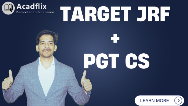 NTA NET JRF + KVS PGT CS + HPSC PGT CS cover