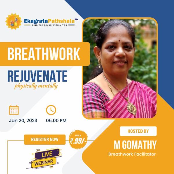 Ekagrata Pathshala Breathwork Webinar cover