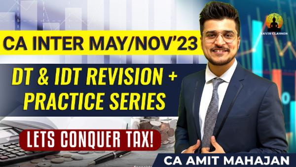 DT-IDT Revision + Practice Series | CA Inter May'23/Nov'23 cover
