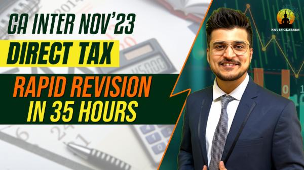 CA Inter DT- 35 Hours Revision + Notes cover