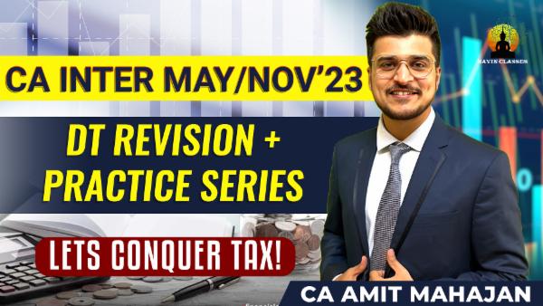 DT Revision + Practice Series | CA Inter May'23/Nov'23 cover