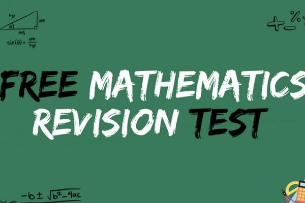 Free Mathematics Revision Test cover