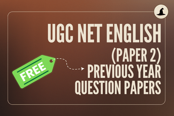 Previous Year Question Papers | UGC NET English (Paper 2) cover