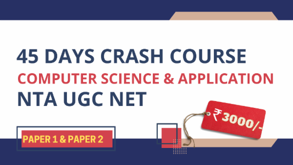 Crash Course for NTA NET CS cover