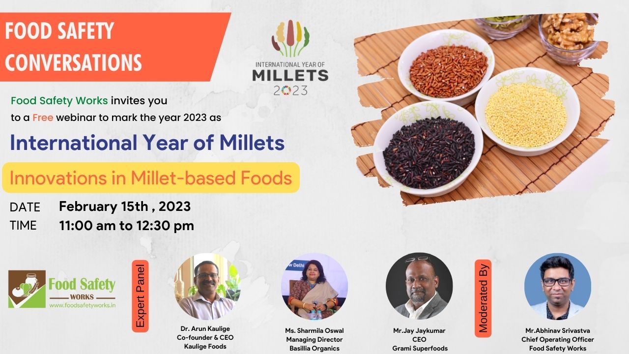 Food Safety Conversation: Innovations in Millet-based Foods | International Year of Millets 2023 cover