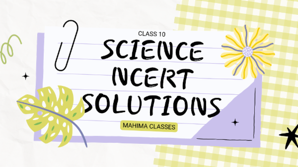 Science Class 10 NCERT Solutions cover