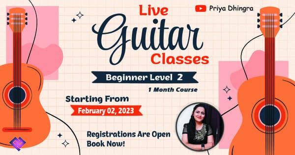 LIVE GUITAR CLASSES - February 2023 cover