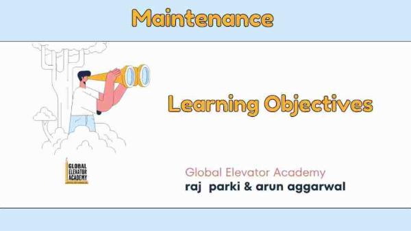 Elevator Maintenance - Course 1 cover