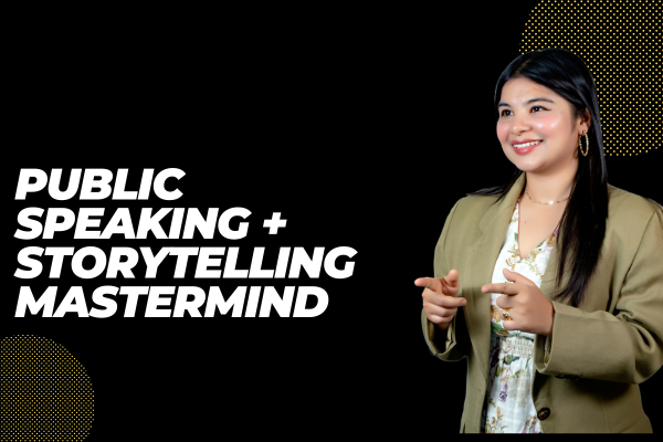 Public Speaking + Storytelling Mastermind cover