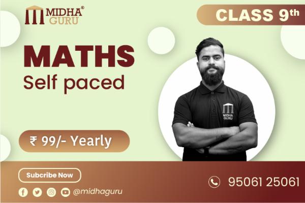 CBSE | Class 9 - Mathematics - Self Paced Course cover