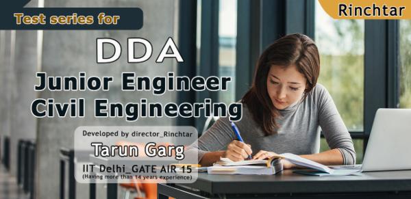 DDA JEN test series - Civil engineering cover