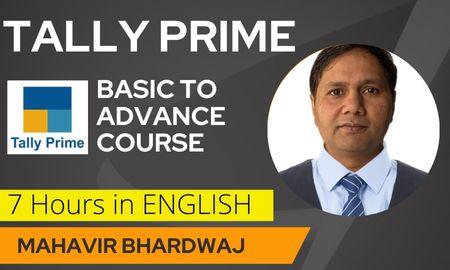 Tally Prime + GST + TDS + Payroll Basic to Advance Course in English cover
