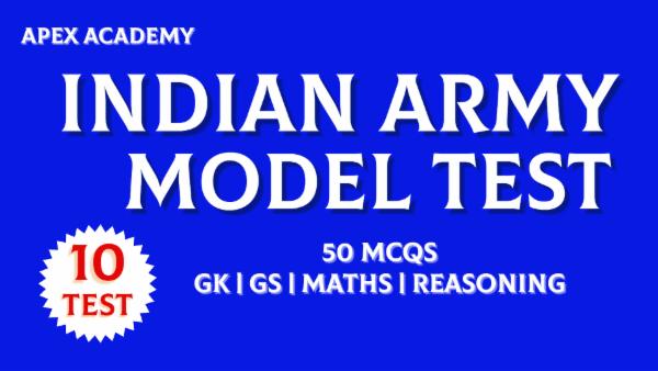 INDIAN ARMY MODEL TEST 2023 cover