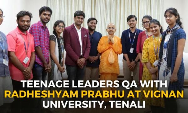 Teenage Leaders QA with Radheshyam Prabhu at VIGNAN University, Tenali cover
