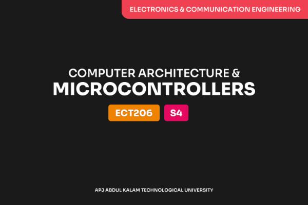 Computer Architecture & Microcontrollers - ECT206 cover