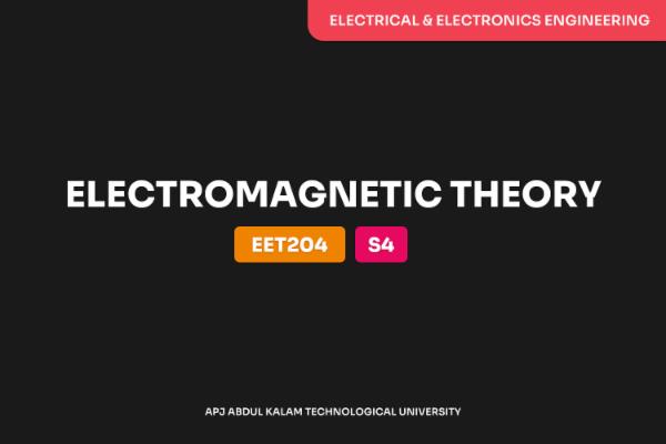 Electromagnetic Theory - EET204 cover