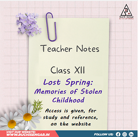 Teacher Notes-Lost Spring: Memories of Stolen Childhood cover