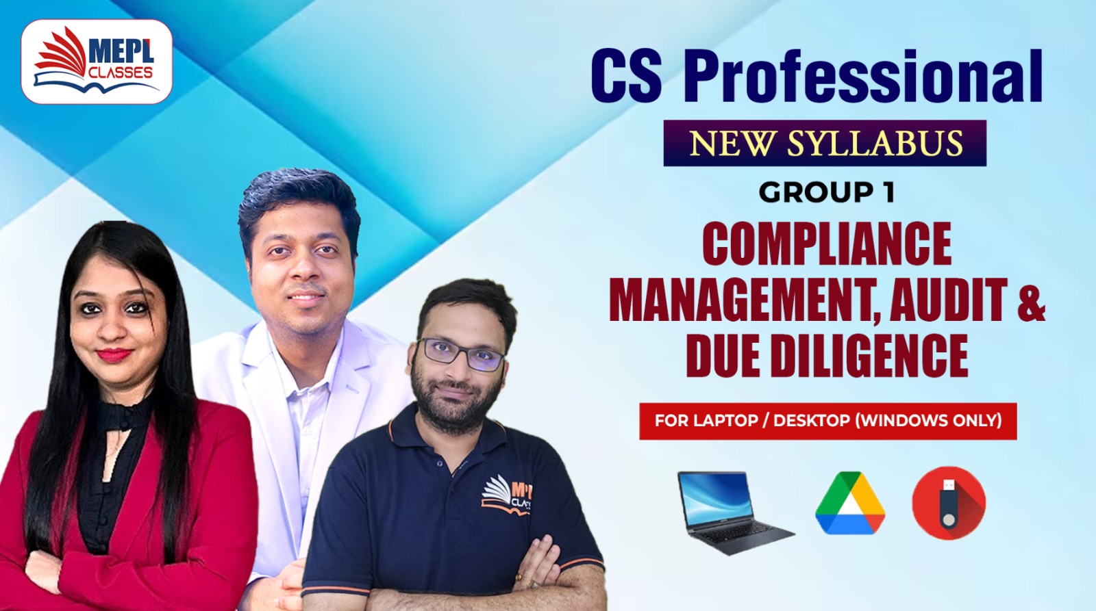 CS PROFESSIONAL (NEW) - GROUP 1 - COMPLIANCE MANAGEMENT, AUDIT & DUE DILIGENCE - FOR LAPTOP / DESKTOP (WINDOWS ONLY) cover