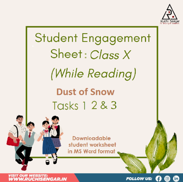 WHILE READING SHEET-Dust of Snow cover