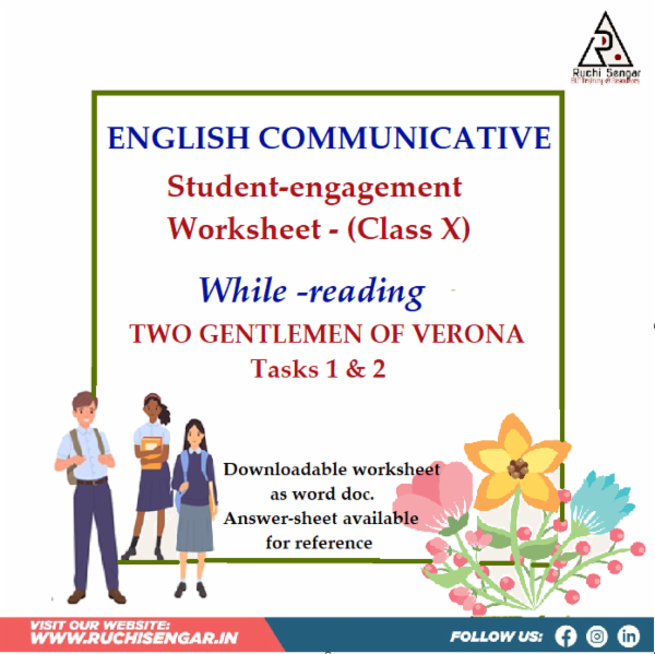 WHILE READING SHEET-Two Gentlemen of Verona cover