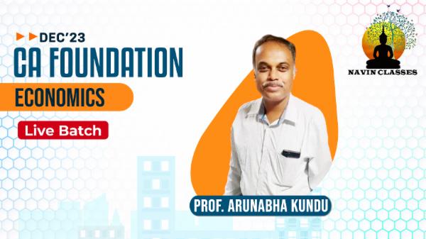 CA Foundation Economics | Live Lectures | Dec'23 cover
