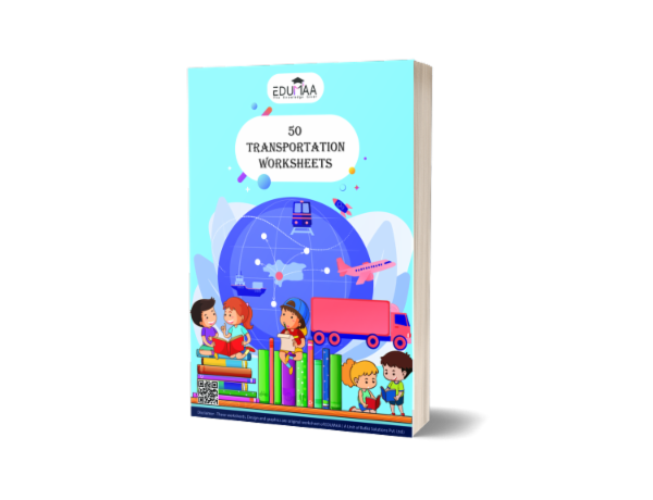 Printable Ebook - 50 transportation worksheets cover