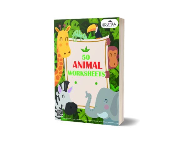 Printable Ebook - 50 Animal Worksheet cover