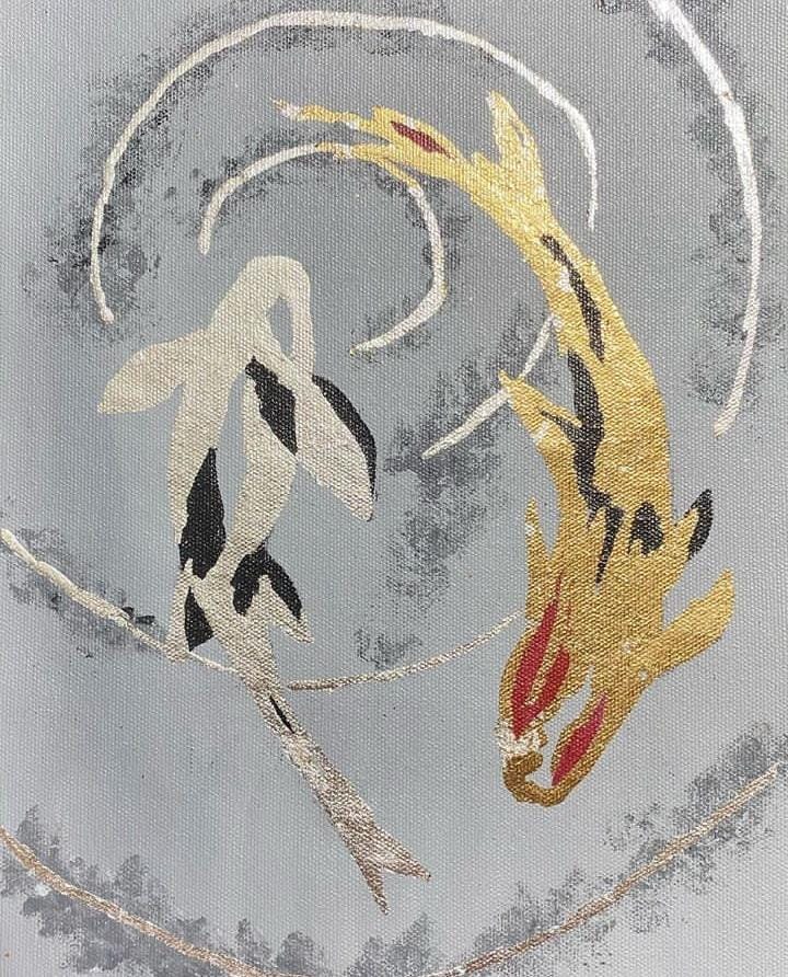 Gold Foil Fish Painting cover