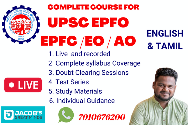 Complete Course for UPSC EPFO EO/ AO/ APFC cover