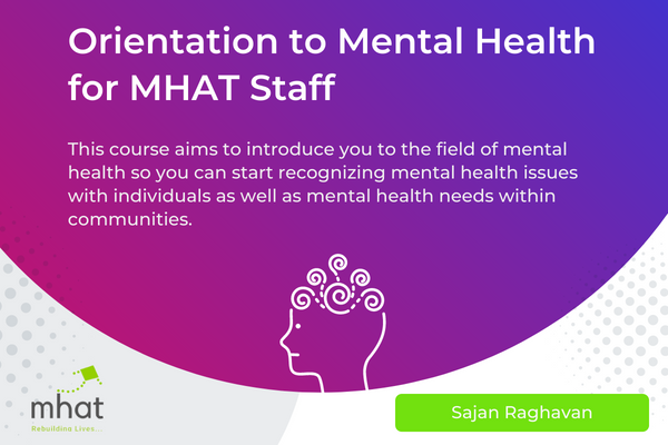Orientation to Mental Health for MHAT Staff cover