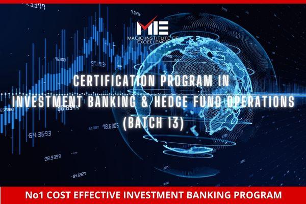 Certification Program in Investment Banking & Hedge Fund Operations (Batch 13) cover