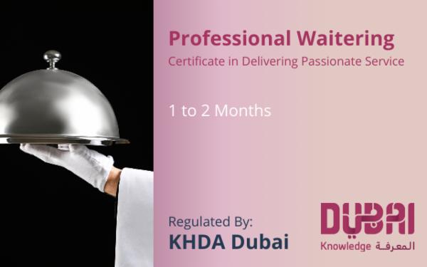 Professional Waitering - Certificate in Delivering Passionate Service cover