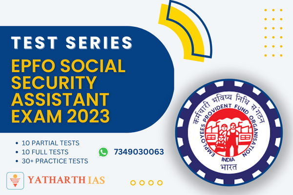 EPFO Social Security Assistant Exam Test Series cover