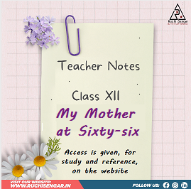 Teacher Notes-My Mother at Sixty-six cover