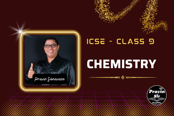 CHEMISTRY Class 9 ICSE cover