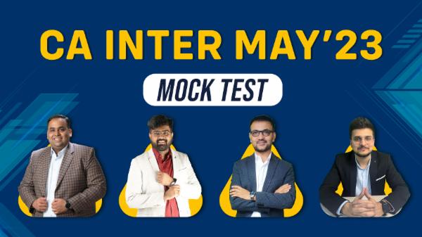 CA Inter Mock Tests May'23 cover